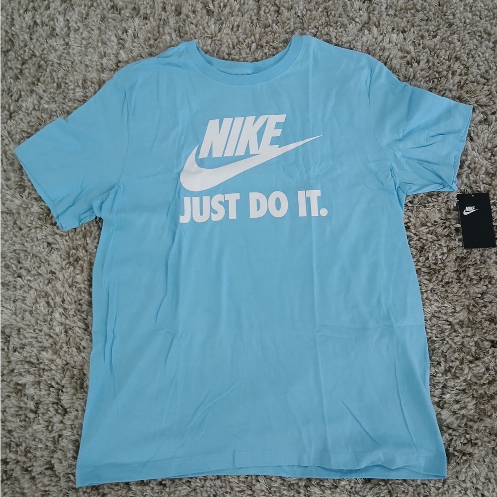 Nike Men's Light Blue Just Do It Tee